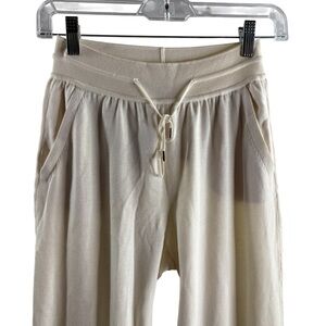 LORO PIANA Cream Silk Blend Drawstring Lounge Jogger Pants